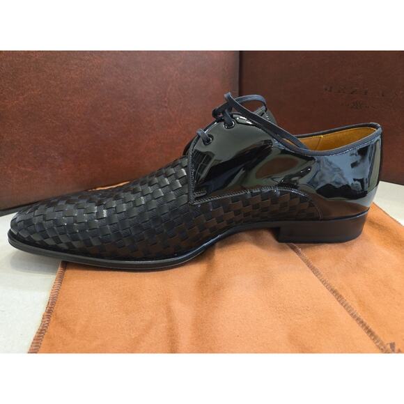 MEZLAN 8230 Sexto Black Woven Formal Shoes Size 12m Made In Spain main image 4